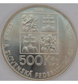 500 Kčs 1992 Jan Ámos Komenský