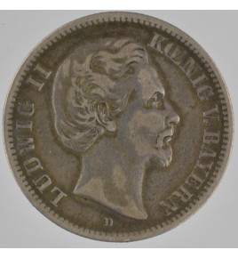 Bayern Ludwig II. 2 Mark 1876D