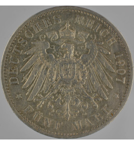 Prusko Wilhelm II. 5 Mark...