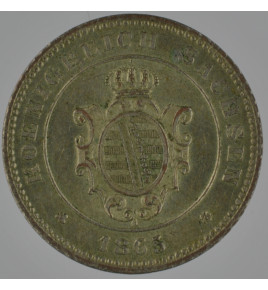 Sachsen 1 Groschen 1865 B