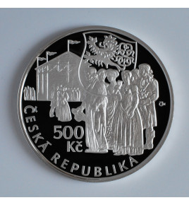 500 Kč 2015 Václav Thám proof