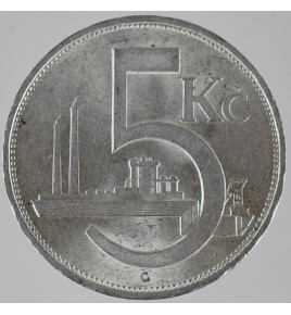 Stříbrná 5 Kč 1928