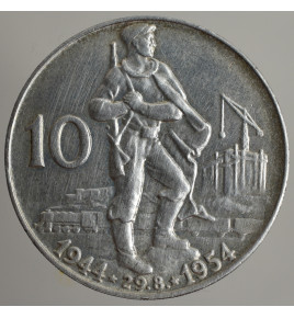 10 Kčs 1954 - 10.výročí SNP