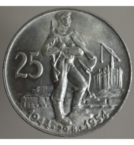 25 Kčs 1954 - 10.výročí SNP
