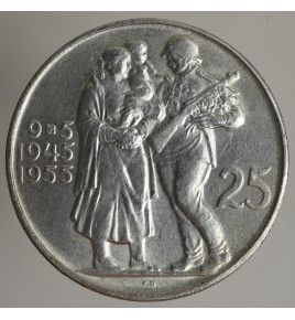 25 Kčs 1955 10.výročí...