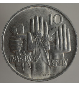 10 Kčs 1964 20.výročí SNP bk