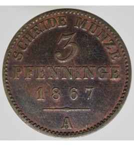 3 Pfennig 1867 A