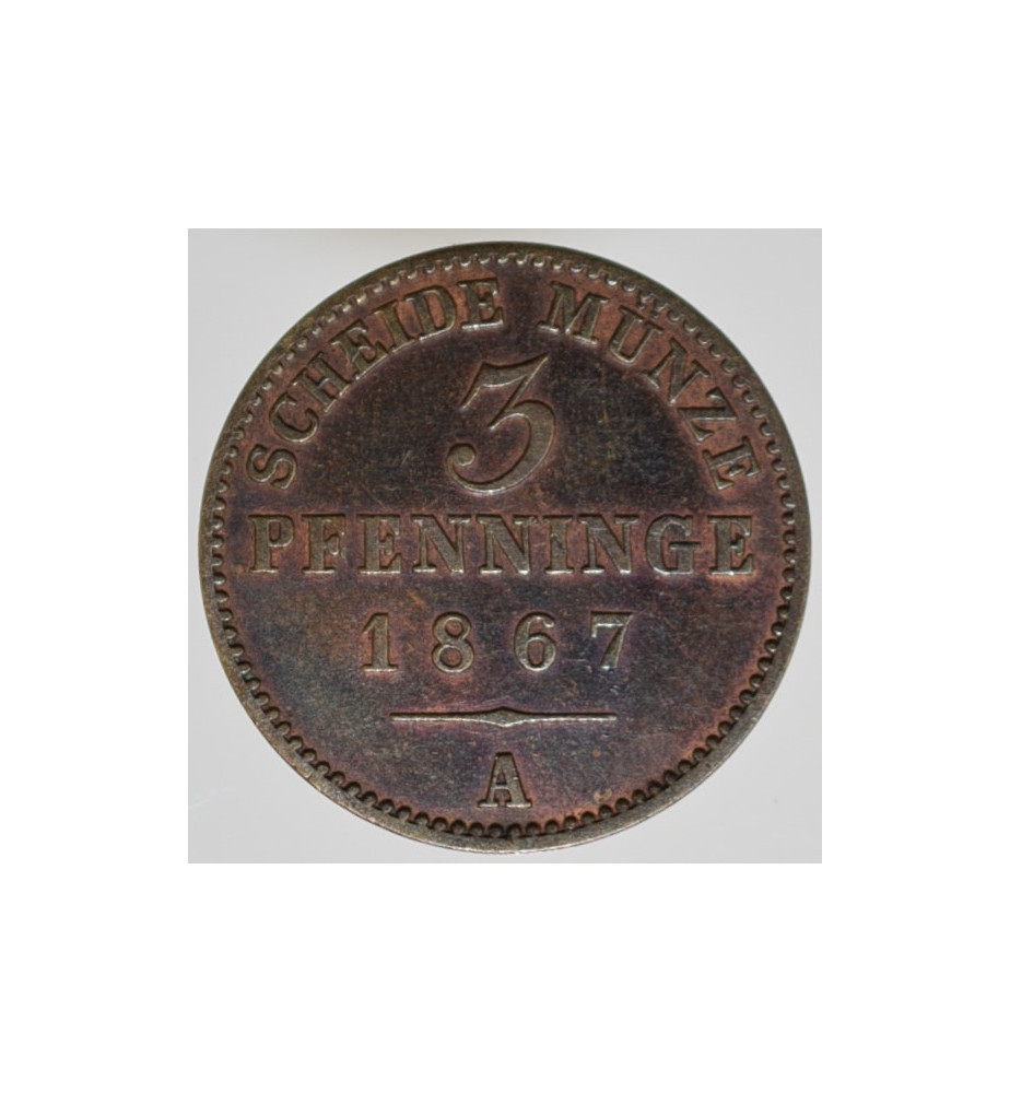 3 Pfennig 1867 A