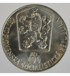 100 Kčs 1985 - MS v hokeji bk