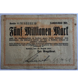 5 Millionen Mark 1923