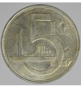 Stříbrná 5 Kč 1929