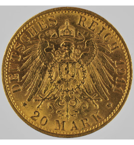 Prusko Wilhelm II. 20 Mark...