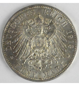 Prusko Wilhelm II. 5 Mark...