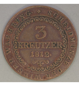 3 Krejcar 1812 B