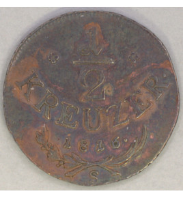 1/2 Krejcar 1816 S